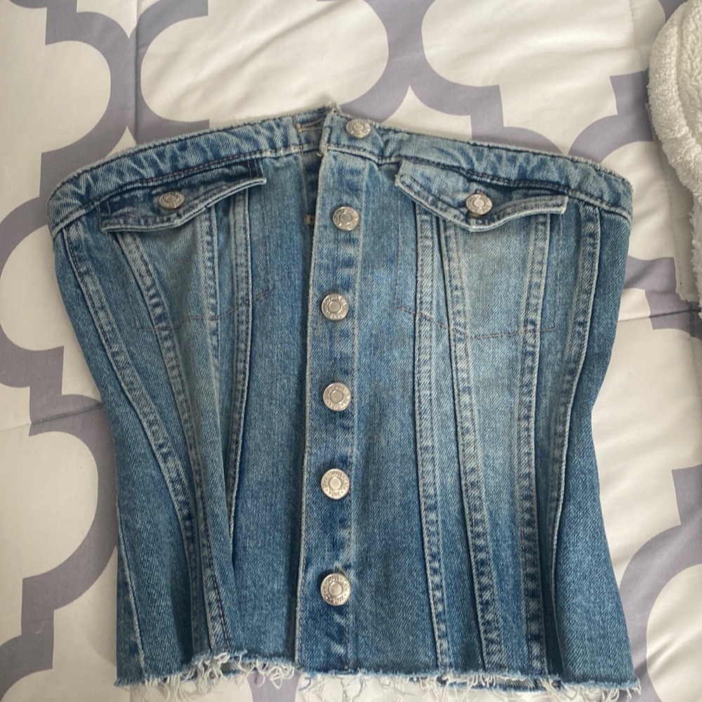 ZARA Denim Top